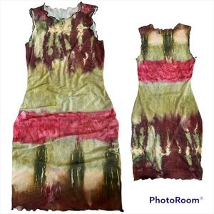 Super cute tie die cover up dress!